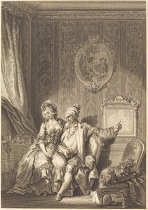 カレンダー・デ・ヴィイヤール 作： Jean Dambrun after Jean Honoré Fragonard
