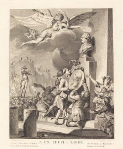 自由な人へ 作： Jean Dambrun after Jean Michel Moreau