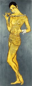 ジョセフィン・ベーカー、1927年頃（漆） 作： Jean Dunand