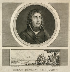 ルイ・シャルル・アントワーヌ・ドゥセ将軍の肖像（1800年頃～1815年頃 0,38 x 0,24) 作： Jean Duplessi Bertaux