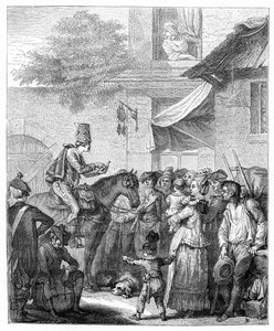 1885年のドイツのシャーラタン。 作： Jean Duplessis Bertaux