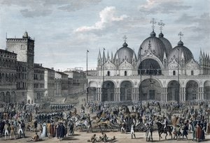 フランス人のヴェネツィア入国、フロレアル、年1797年5月5日 作： Jean Duplessis Bertaux