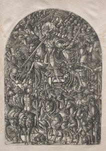 黙示録：白い馬に乗ったキリスト、1546-1556年。 作： Jean Duvet
