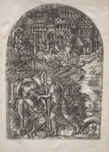 黙示録：天使はセントジョンに新しいエルサレムを表示、1546-1556。 作： Jean Duvet