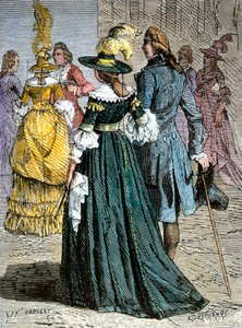 パリのファッション 作： Jean Edouard (1824-99) Dargent