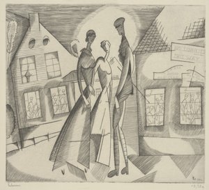 ビレッジの夕べ 作： Jean Emile Laboureur