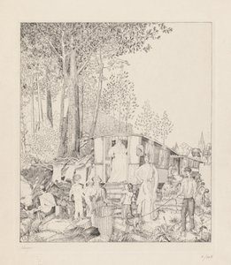 ラ・ハルト・デ・ボヘミアン 作： Jean Emile Laboureur