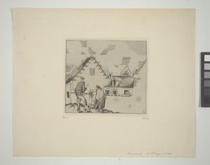 ヴィレッジ・ゴシップ 作： Jean Emile Laboureur