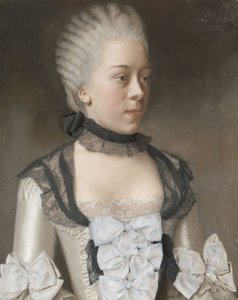 ヴィルヘルミナ・ヒレゴンダ・スカイト 作： Jean Etienne Liotard (signed by artist)