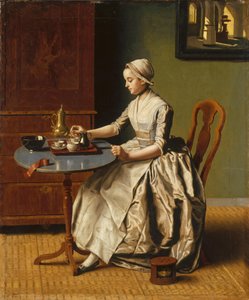 チョコレートを注ぐ女性LaChocolatière、c。 1745 作： Jean Étienne Liotard