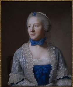 エヴァ・マリー・ヴェイゲル（パステル・紙 作： Jean Étienne Liotard