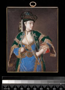 ローラ・タルシ、「ギリシャの女性」、1745-1749 作： Jean Étienne Liotard