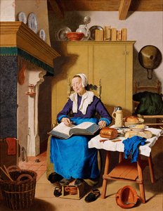 老婦人 作： Jean Étienne Liotard