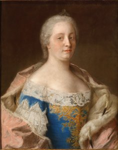 オーストリアの女帝マリア・テレジアの肖像、1717～1780年、1744年頃。 作： Jean Étienne Liotard