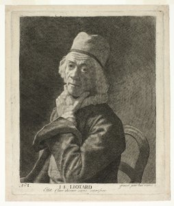 小さな自画像 作： Jean Étienne Liotard