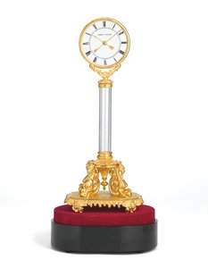 ナポレオン3世の印象的なミステリー時計、1850年頃（オルモルとガラス） 作： Jean Eugene Robert