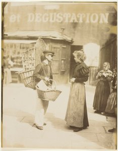 バスケット売り 作： Jean Eugène Auguste Atget