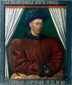 フランスのシャルル7世、15世紀 作： Jean Fouquet