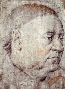 ジャン・フーケによるシャルル7世宰相ギヨーム・ジュヴネル・デ・ウルサンの肖像画（1415年頃-1481年頃）