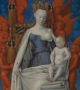 セラフィムとケルビムに囲まれた聖母 1450年頃 油彩・パネル
