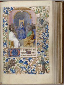 ペンテコステ書、1450-1499 作： Jean Fouquet