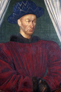 チャールズ7世の肖像（絵画 作： Jean Fouquet