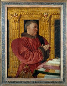 Guillaume Jouvenel des Ursins (1401-1472) の肖像 トレインネル男爵、フランス総督 ジャン・フーケ (1420-1481) による木の上の絵画 15世紀 Sun.0,96x0,73 m 作： Jean Fouquet