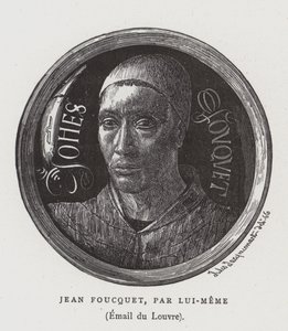 15世紀フランスの画家ジャンフーケの自画像 作： Jean Fouquet