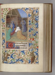 賢者の時間帳、1450-1499年の礼拝 作： Jean Fouquet