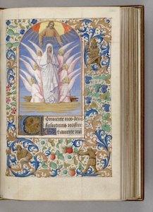 聖母時間帳の仮定、1450-1499 作： Jean Fouquet