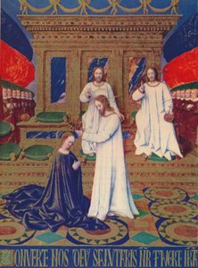 処女の戴冠式、c1455、1939 作： Jean Fouquet