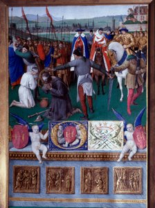 大ヤコブの殉教 ジャン・フーケ（1420-1477/1481）の「エティエンヌ・シュヴァリエの時祷書」から引用されたミニチュア