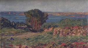 De Bretegne Landscape、c1900、1905 作： Jean Francis Auburtin