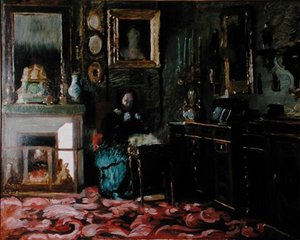 マダム・ハンスカのサロン（1801-82年）、フォーチュネ通り 作： Jean Francois (after) Gigoux