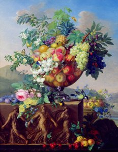 花と果物のクーペ