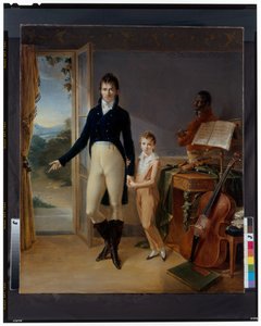 フレデリック・ドナデューと息子フレデリックの肖像 作： Jean Francois Bosio
