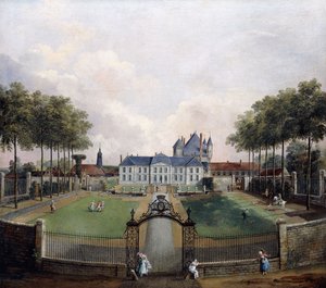 ムソー城とその庭園の景色 作： Jean Francois Hue