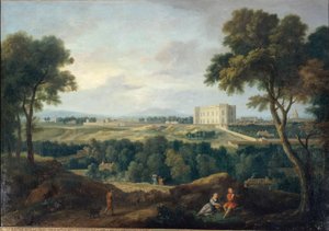 ビュット・オ・カイユから見た天文台、1710年頃（油彩・カンヴァス） 作： Jean Francois I Millet