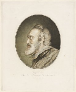 アンリ4世、フランス王、ナバラ王 作： Jean Francois Janinet