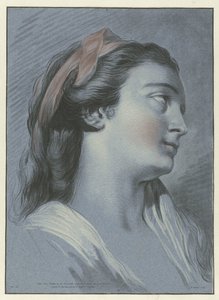 若い女性の頭 テテ ド ファム 作： Jean Francois Janinet