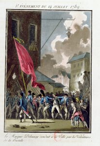 1789年7月14日にホテルドヴィルに指揮されたバスティーユ知事