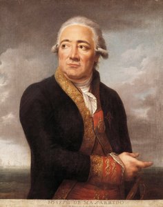 スペイン提督ホセ・デ・マザレド・サラザール（1745-1812）の肖像 ジャン・フランソワ・マリー・ベリエ（1745-1836）の絵画 1783年 マドリッド海軍博物館