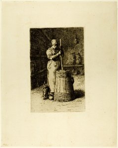 かくれんぼする女 作： Jean Francois Millet
