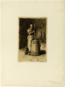 かくれんぼする女 作： Jean Francois Millet