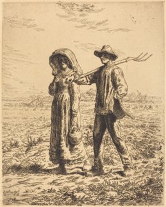 出勤 作： Jean Francois Millet