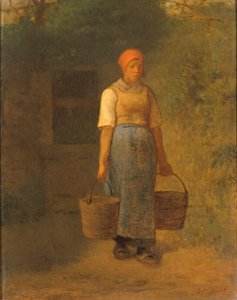 水を運ぶ少女 作： Jean Francois Millet