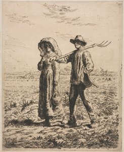 仕事に行く。 作： Jean Francois Millet
