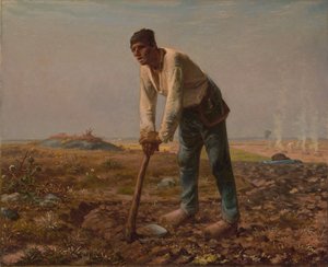 鍬を持つ男 作： Jean Francois Millet