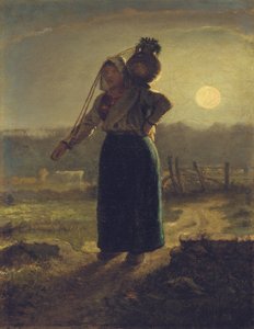 ノーマンミルクメイド、1853-54年 作： Jean Francois Millet
