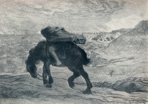 19世紀の太陽と風 作： Jean Francois Millet